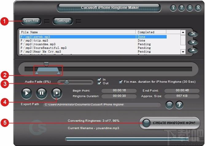 iPhone Ringtone Maker下载,iPhone铃声制作工具